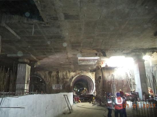 in mtr Percentage completed UAA 0 TBM Washermenpet Metro