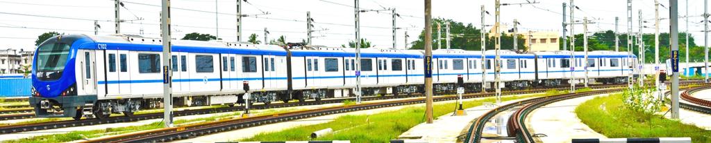 imported from Alstom, Brazil a remaining trains are being delivered from Alstom Factory set up at Sri City, Ahra Pradesh as a measure of promoting iigenisation a technology transfer of Metro train