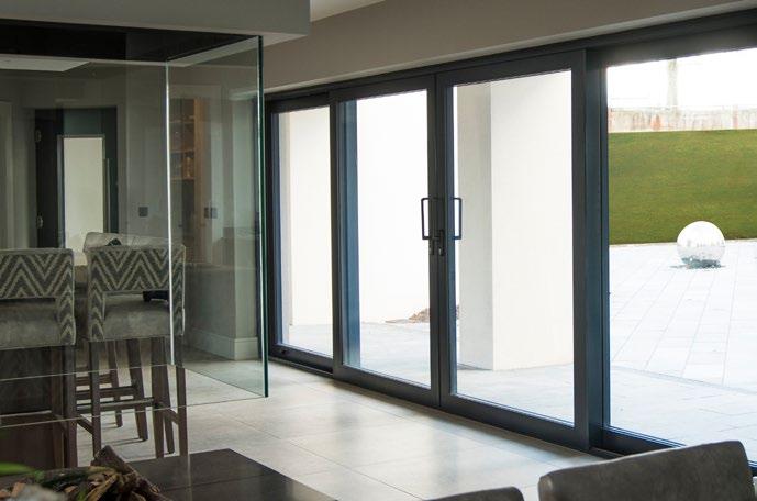With its wall-to-wall glass it looks exactly the same as the Lumi triple glazed version, but is designed to fit