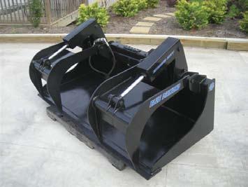 grapple bucket is a favorite among demo contractors and recycling facilities.