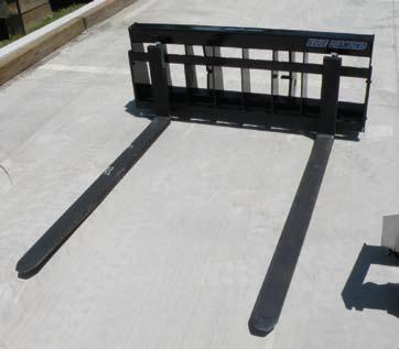 Side steps are available for use on skid steers.