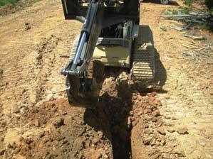Diamond backhoe attachment is quick and easy way to dig trenches
