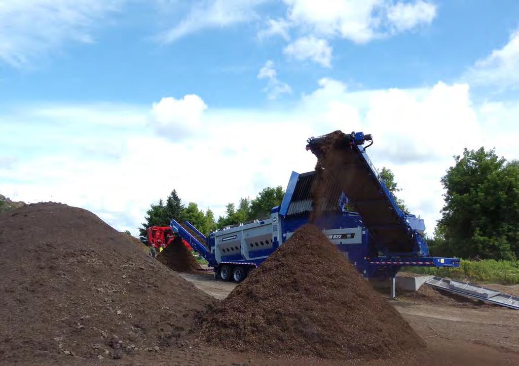 Applications Mulch production- Canada SMART, PRECISE & EFFICIENT The TR622 Series caters for a wide range of applications,