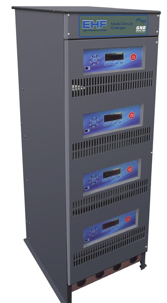 Multi-Circuit Charger High Frequency Multi-Circuit Charger Features: Cost Savings Greater efficiency of power conversion compared to Ferroresonant and SCR technologies results in reduced power