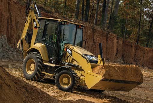 Backhoe Performance Superior digging forces. Loader Performance Powerful front loader. Front loader arms deliver more reach, dump height and breakout.