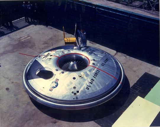 flying saucer. Two prototypes were built as "proof-of-concept" test vehicles for a more advanced USAF fighter and also for a U.S. Army tactical combat aircraft requirement.