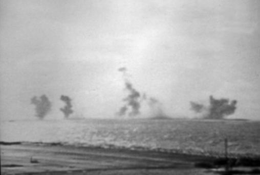 The First Bombardment of Midway, or the First Bombardment of Sand Island, or Attack on Midway, was a small land and sea engagement of World War II.