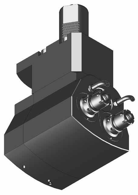 Angle Unit, Twin Type for Manufacturer for Machine type NEXUS QTNX 300/350-II QTNX 300 MY/MSY-12x 350 MY/MSY-12x Dimensions Turret type