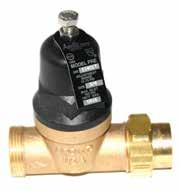 Water pressure reducing valves PRE (36ELF) Series Pipe Size 1/2 3/4 1 Fall Off* (PSI) Length Width 6.