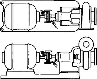 Figure 11: Parallel Alignment with Straight edge a) Flexible Spacer Couplings: Place a dial indicator on one hub and rotate that hub 360 while taking readings on the outside diameter of the other hub.