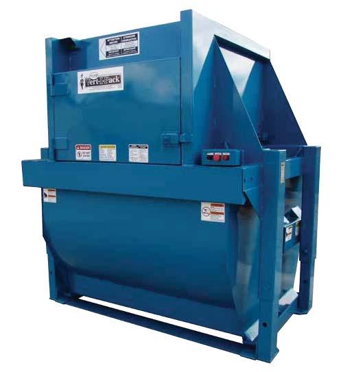 Vert-I-Pack Self-Contained Compactor/Container Use for front and rear feed applications Convert the unit to accommodate a 4,6, or 8 cubic yard container