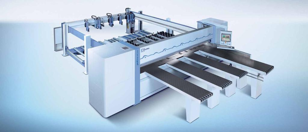 The HPL models HPL 530 550 570 The HPL models are equipped with a heavy-duty lift table for automatic feeding. This again significantly speeds up the manufacturing process.