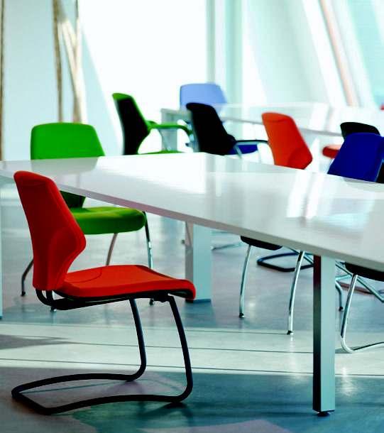 giroflex 64 Visitor s chair: whether as a cantilever or a four-legged chair the giroflex 64 adds colour to business life; in the meeting room or in waiting areas.