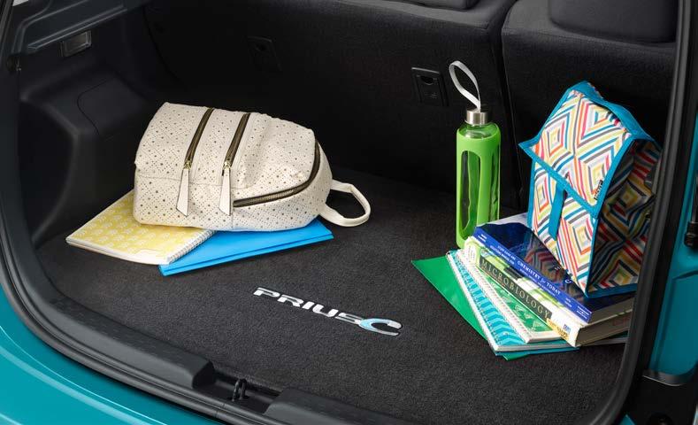 INTERIOR ACCESSORIES Carpet Cargo Mat The ideal solution for helping keep the Prius c cargo area looking like new.