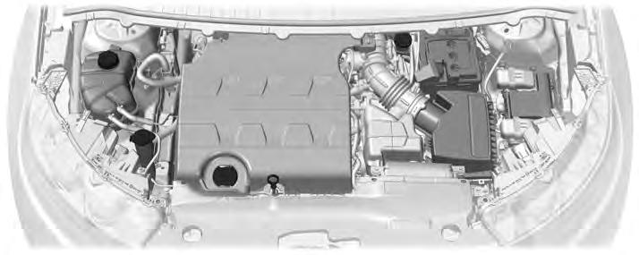 Maintenance UNDER HOOD OVERVIEW - 3.5L A B C D E223186 I H G F E A B C D E F G H I Engine coolant reservoir. See Engine Coolant Check (page 267). Brake fluid reservoir.