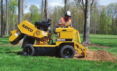 Compared to the competition, the Super Jr gives you wider cutting dimensions, lower center of gravity, more traction, lower ground pressure, better visibility while cutting, and