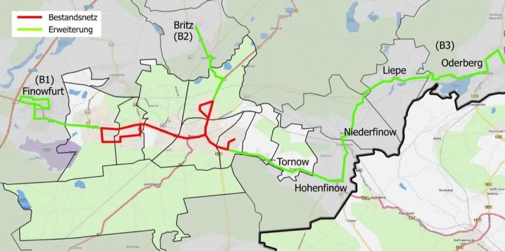 Pilot Action II ANALYSIS REGARDING THE POSSIBLE GRID EXPANSION OPTIONS FOR GRID EXPANSION INTO NEARBY TOWNS Option B1: Extension West: