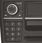 audio system 1 2 6 3 5 4 1 Press to turn on/off. Turn to adjust volume. 2 Sound settings: Press to select e.g., BASS, TREBLE, etc. turn to adjust. Sound source: Turn to select e.g., CD, Sirius satellite radio* or the AUX/USB sockets A.