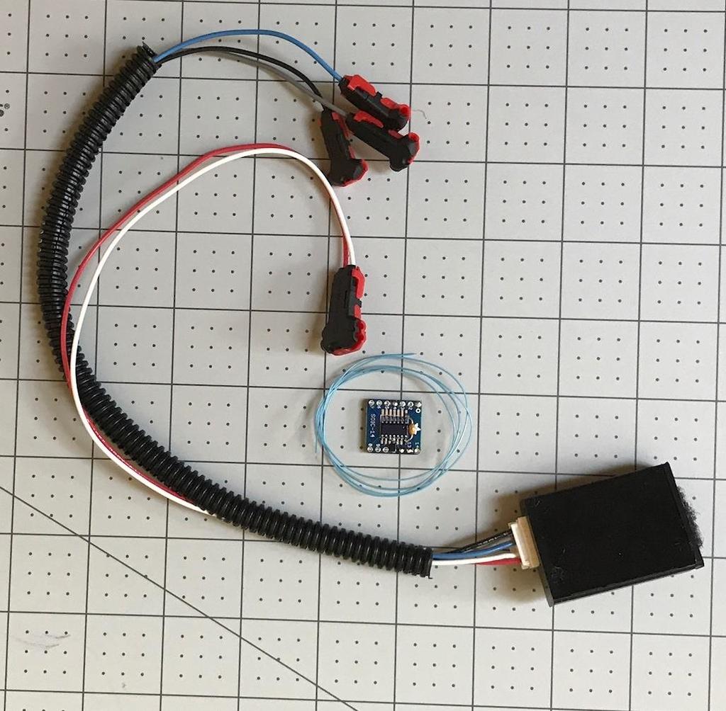 13 7. Connect blue, gray and black wires to the
