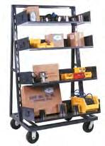 separately) MH012 Mobile Pipe Carts Perfect portable cart for storage and transport of long materials Sturdy all-welded arms create eight separate levels of storage while arm end stops retain round