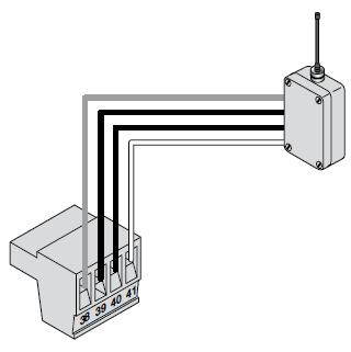 6.4 - Magnetic lock connection 7 NC 8 Com (Common) 9 NO 10 GND 11 V+ This connection is used to install the magnetic lock.