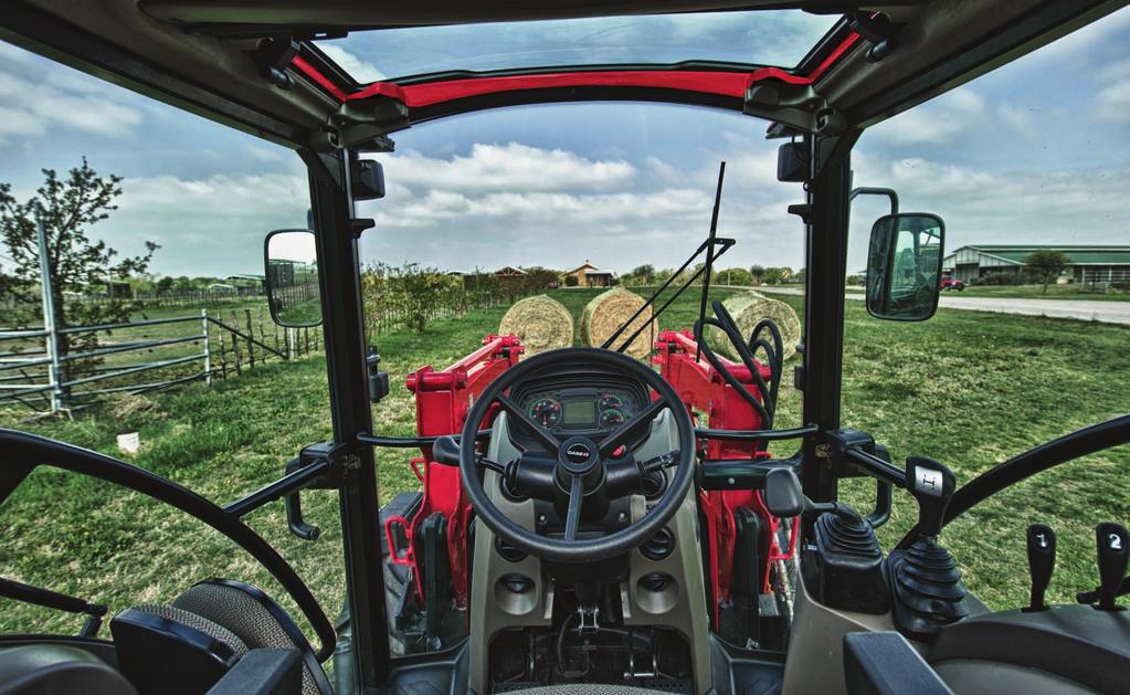 A OPERATOR ENVIRONMENT A C B 6 ULTIMATE OPERATOR ENVIRONMENT Ideal tractor cab: Lets both operator and machine work to their optimum capacity.