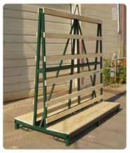 Standard 3000 pound capacity Typical sizes of 3 & 4 x 8 feet Built to order Glass Storage Racks Ideal