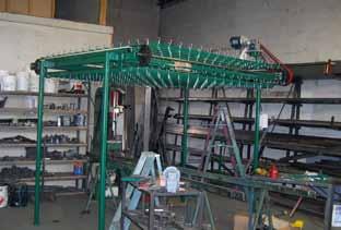 constraints Freestanding Conveyor Great for storing and moving spacers Moveable to