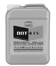 PRODUCT DATA SHEET BRAKE FLUID PENTOSIN DOT 4 LV Low Viscosity/Cold Conditions Brake Fluid DESCRIPTION Pentosin DOT 4 LV is a special brake fluid of highest DOT 4 performance levels and extremely low