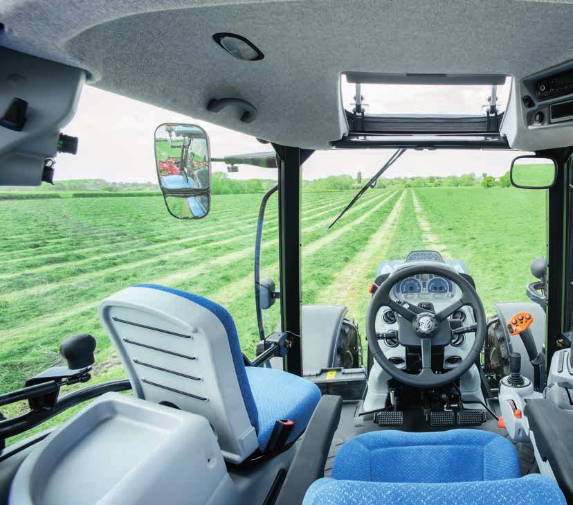 06 TIER 4B ENGINE Horizon cab More space, better visibility. Want all-round visibility? That s what you get with New Holland s industry-leading Horizon cab.