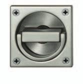 Trim Set SC Flush Ring Handle Sliding Door Locks (SDL, SPL, ESL and EPL) SC 42 4204 Set with Emergency Release and Indicator 2.126" (54) 0.433" (11) 2.756" (70) 0.591" (15) 2.