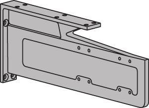 4040 Mounting Brackets Mfg # Type Finish EZ # 4040 16 For doors where top jamb or parallel arm mounting cannot be used.