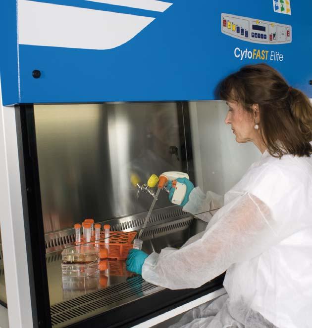 CytoFAST Elite Cytotoxic Safety Cabinets BEYOND MINIMUM SAFETY REQUIREMENTS CytoFAST Elite Cytotoxic Safety Cabinets belong to the latest generation of laminar air flow systems manufactured by Faster