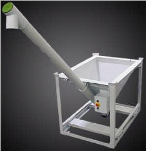 Ground Hopper A ground hopper can be integrated with a RimCaster Continuous Mixer to reduce the labor associated with filling the metering hopper.
