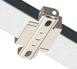 See Figure 8 Tab RAIL SUPPORT BRACKET FIGURE 10 OPTIONAL PUNCHED ANGLE Fasten extra rail support bracket(s) to center part of