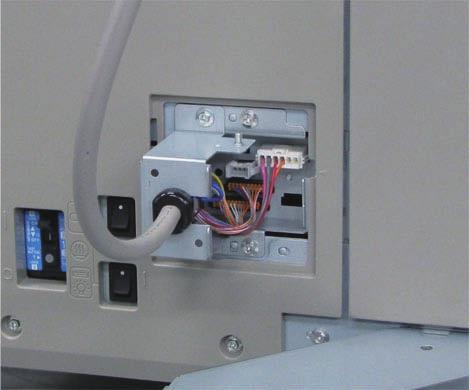 6 Installation > Installation Procedure 6-8 10) Connect the 3 connectors to the Host Machine. x3 Connector 12) Install the Buffer Left Lower Cover.