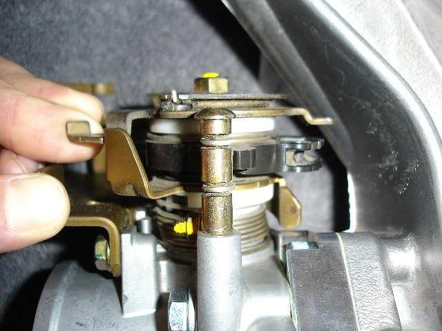 interferences with the throttle body rotor and the adapter when opening up to simulate