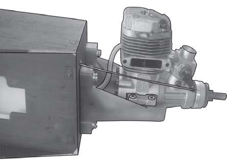 3) When you are satisfied with the alignment, mark the locations of the engine mounting.