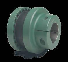The clamp hub flange is often used in applications that require easy seal replacement on equipment using face seals, as the clamp hub eliminates the need for a second set screw at 90 degrees from the