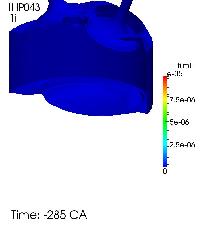Spray models Application: fuel-air mixing in a GDI engine Simulation includes: Exhaust + intake + compression phases Fuel emerging from a multi-hole injector Wall film dynamics Film