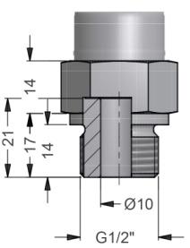 DCT 5 Mechanical connections (dimensions in mm)