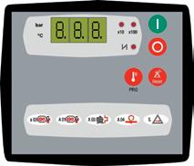 Valid for KSA 37-45 and KSV 30-45 Air Basic 2 control unit This electronic control unit is easy to use and allows the compressor to be fully managed.