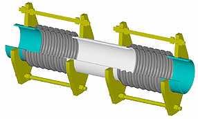 Limit rods are designed to prevent bellows overextension or over-compression while restraining the full pressure loading and dynamic forces generated by an anchor failure.