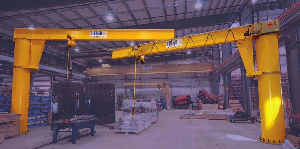 MAJOR The Best Selling Crane Worldwide Maximum Rotation 360 Up to 20,000 lbs Up to 48 ft Custom Designs Available Free standing Major jib cranes have proven itself many times over to be the world s