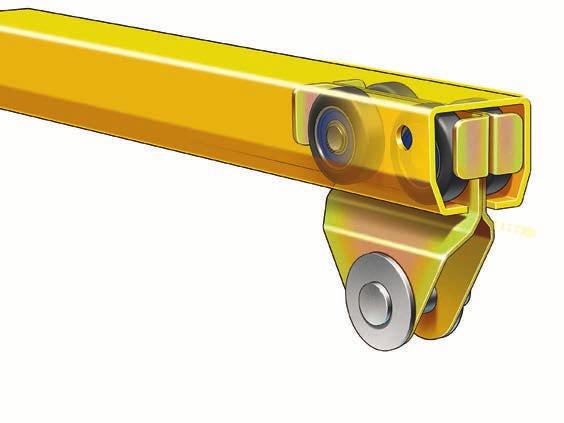 501 Series Wall-Mounted Enclosed-Track Workstation Jib Crane ENCLOSED TRACK OPTIONS: Steel Track: rolled from ASTM A572, A607, or A715 grade steel;