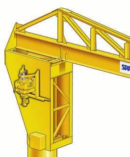 500 Series 22 Wall-Traveling Jib Cranes For long lateral movement of materials without taking up any floor space or