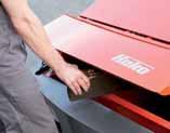 The coarse-dirt flap can be Easy changing of the to 500 kg sweeping dirt, all used to