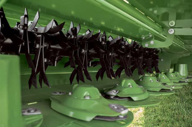 The conditioners High-performance conditioners for haulm crops Full-width conditioning V-type steel tines for intensive and gentle treatment Conditioning