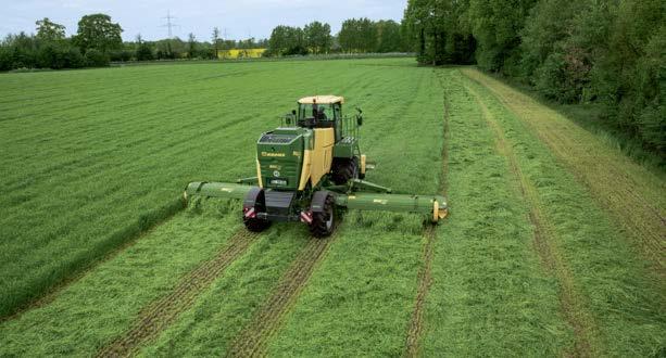 00 m (42'8") for easy follow-up with the four-rotor rake which groups it into