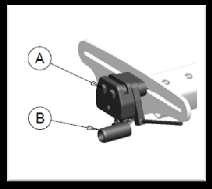 3. Berner Attendant Wheel Lock a. To adjust, loosen the screws (A) bu